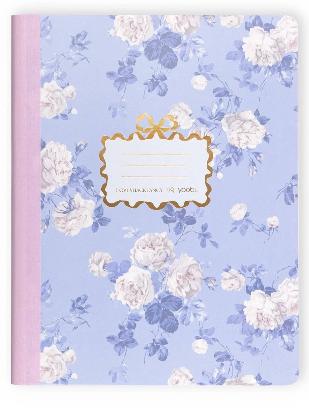 NWT LoveShackFancy x Target - Yoobi composition book Everblooming Rosettes blue